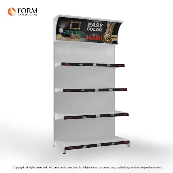 Retail Gondola Shelving System – Modular Metal Store Fixture with ...