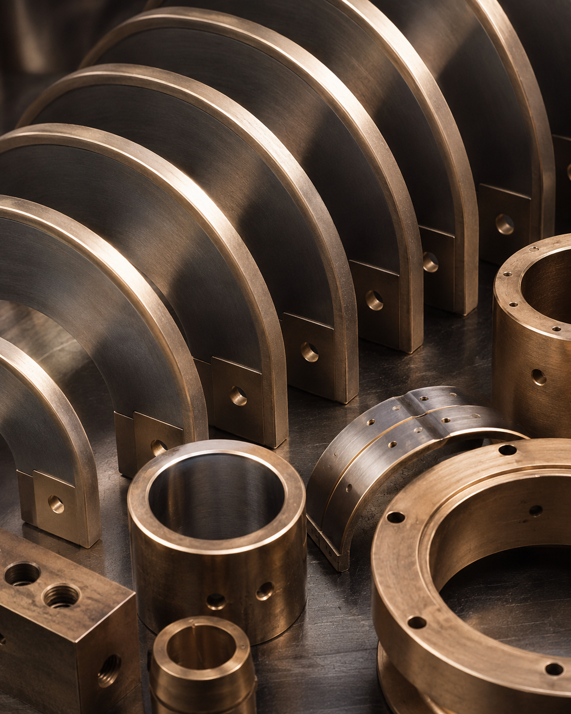 Bronze-Babbitt Components